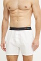 Bavlnené pyžamové šortky Calvin Klein Underwear LV00NM2879 biela SS25