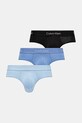 Calvin Klein Underwear slipy 3-pack dzianina niebieski LV00NB4388