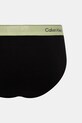 Slipy Calvin Klein Underwear 3-pak LV00NB4388 čierna