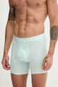 Odzież Calvin Klein Underwear bokserki męskie z bawełną 3-pack LV00NB4394 turkusowy