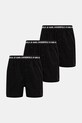 Karl Lagerfeld boxeri de bumbac 3-pack boxeri deschisi negru A1M47116