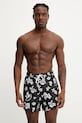 Karl Lagerfeld szorty kąpielowe kwiaty czarny A2M46035