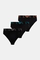 Σλιπ Emporio Armani Underwear 3-pack λεπτό μοτίβο μαύρο EM000258.AF10778