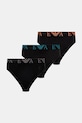 Emporio Armani Underwear alsónadrág 3 db apró mintás fekete EM000258.AF10778