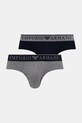 Emporio Armani Underwear slipy 2-pack nadruk szary EM000251.AF10776