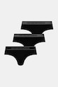 Σλιπ Emporio Armani Underwear 3-pack πλεκτό ύφασμα μαύρο EM000258.AF10779