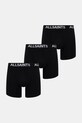 AllSaints boxerky pánské s bavlnou 3-pack pletenina černá M286XB.449752