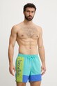 United Colors of Benetton szorty kąpielowe Planet friendly turkusowy 5JD06X00U