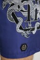 Philipp Plein szorty kąpielowe granatowy PM25MBM01
