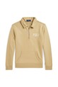Dětská mikina Polo Ralph Lauren bez kapuce béžová 323958156001