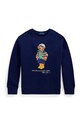Dětská mikina Polo Ralph Lauren bez kapuce námořnická modř 323975028001