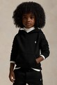 Dječja dukserica Polo Ralph Lauren s kapuljačom crna 322749954034