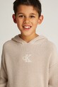 Хлопковый свитер Calvin Klein Jeans IB0IB02413.116.PPYA бежевый