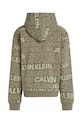 Мальчик Детская хлопковая кофта Calvin Klein Jeans 0 IB0IB02381.116.PPYA зелёный