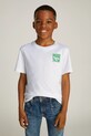 Calvin Klein Jeans t-shirt bawełniany dziecięcy bawełna biały IB0IB02351.128.176.PPYA