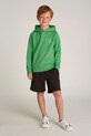 Детская хлопковая кофта Calvin Klein Jeans 0 с капюшоном зелёный IU0IU00266.128.176.PPYA