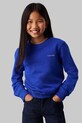 Дитяча бавовняна кофта Calvin Klein Jeans бавовна блакитний IU0IU00686.PPYA