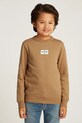 Tommy Hilfiger bluza copii imprimeu maro KB0KB09315.98.122.PPYA