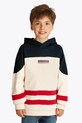 Tommy Hilfiger bluza bawełniana dziecięca z kapturem beżowy KB0KB09584.PPYA