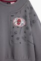 Desigual hanorac de bumbac pentru copii gri 25SBSK03