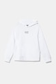 Дитяча бавовняна кофта EA7 Emporio Armani бавовна білий 7B000024.AF10380