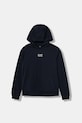Detská bavlnená mikina EA7 Emporio Armani bavlna tmavomodrá 7B000024.AF10380