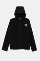 Detská mikina The North Face ON THE TRAIL FZ HOODIE s kapucňou čierna NF0A8AXSJK31