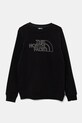 The North Face felpa per bambini DREW PEAK LIGHT CREW senza nero NF0A8AXXJK31
