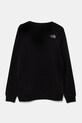 The North Face felpa per bambini DREW PEAK LIGHT CREW NF0A8AXXJK31 nero SS25