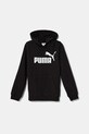 Puma bluza dziecięca ESS No. 1 Logo Hoodie TR z kapturem czarny 684909