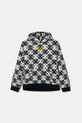 Дитяча бавовняна кофта Guess з капюшоном темно-синій L5GQ03.KA6R4.PPYA