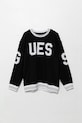 Dětská bavlněná mikina Guess bez kapuce černá L5GQ04.KA6R4.PPYA