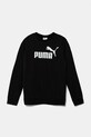 Puma bluză copii ESS No. 1 Logo Crew TR print negru 684910