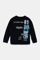 Guess hanorac de bumbac pentru copii imprimeu bleumarin N5GQ01.KA6R4.PPYA