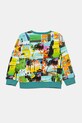 Dětská bavlněná mikina Guess N5GQ05.KA6R4.PPYA tyrkysová SS25