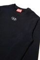 Мальчик Детская хлопковая кофта Diesel SMACSISOD OVER SWEAT-SHIRT J02024 чёрный