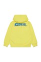 Дитяча бавовняна кофта Diesel SVOUGZIP OVER SWEAT-SHIRT J02039 жовтий SS25
