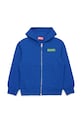 Diesel hanorac de bumbac pentru copii SVOUGZIP OVER SWEAT-SHIRT print albastru J02039