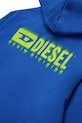 Diesel hanorac de bumbac pentru copii SVOUGZIP OVER SWEAT-SHIRT albastru J02039