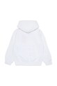 Diesel hanorac de bumbac pentru copii SGINNHOODL5 OVER SWEAT-SHIRT J02042 alb SS25