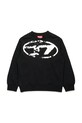 Diesel hanorac de bumbac pentru copii SBOXTN5 OVER SWEAT-SHIRT print negru J02213