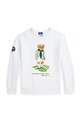 Παιδική μπλούζα Polo Ralph Lauren Wimbledon Collection στάμπα λευκό 323970403001