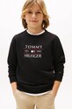 Tommy Hilfiger bluza copii print negru KB0KB09569.98.122.PPYA