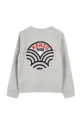 Kenzo Kids felpa in cotone bambino/a K61131.162 grigio SS25