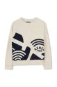 Kenzo Kids hanorac de bumbac pentru copii print bej K61132.114.150