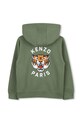 Kenzo Kids hanorac de bumbac pentru copii K61190.162 verde SS25