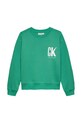 Calvin Klein Jeans hanorac de bumbac pentru copii IB0IB02462.128.176.PPYA verde SS25