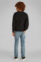 Calvin Klein Jeans gyerek melegítőfelső pamutból fekete IB0IB02463.PPYA
