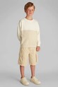 Детская хлопковая кофта Calvin Klein Jeans хлопок бежевый IB0IB02470.128.176.PPYA