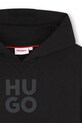 Băieți HUGO hanorac de bumbac pentru copii G00349.162.174 negru